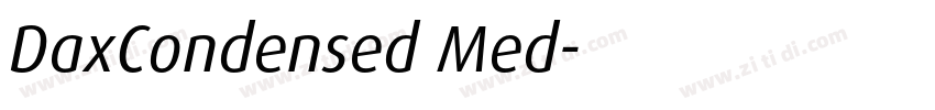 DaxCondensed Med字体转换